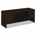 Hon HON, 10700 KNEESPACE CREDENZA, 3/4 HEIGHT PEDESTALS, 72W X 24D X 29.5H, MAHOGANY 10743NN